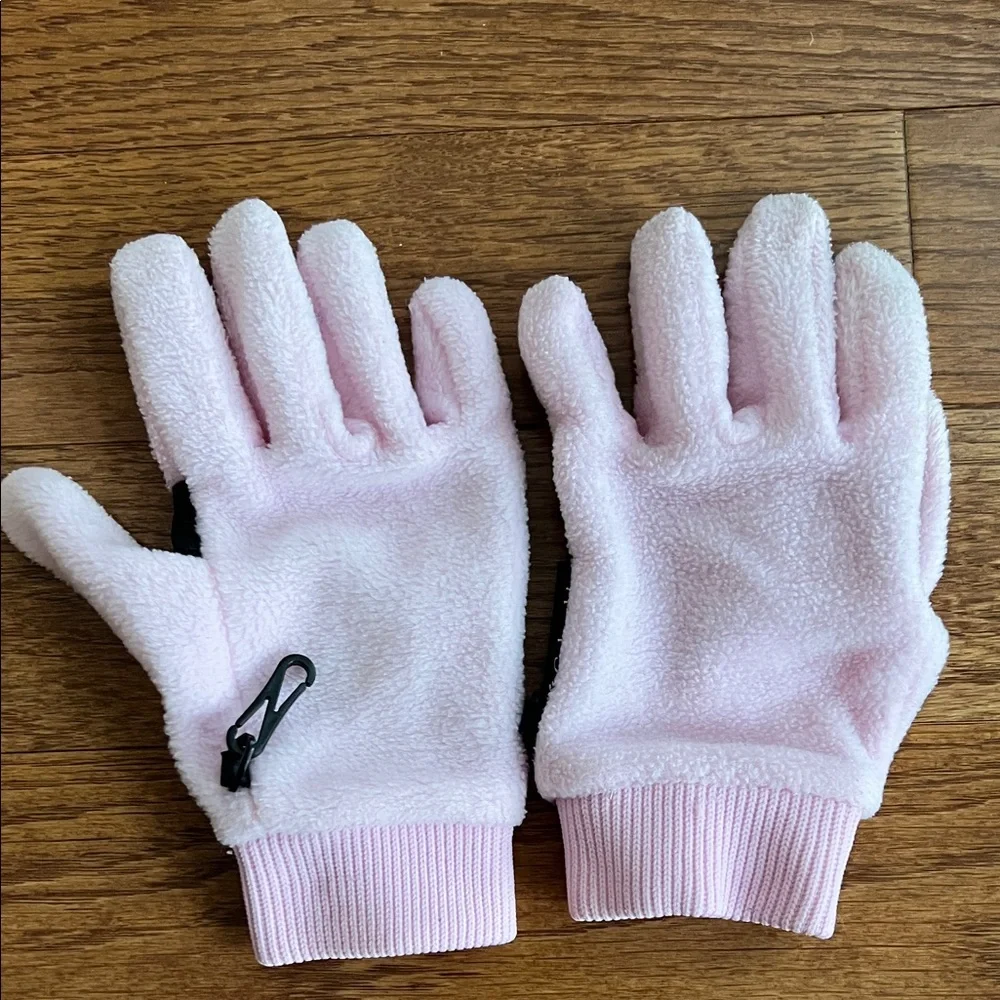 Columbia Light Pink and Black Winter Gloves